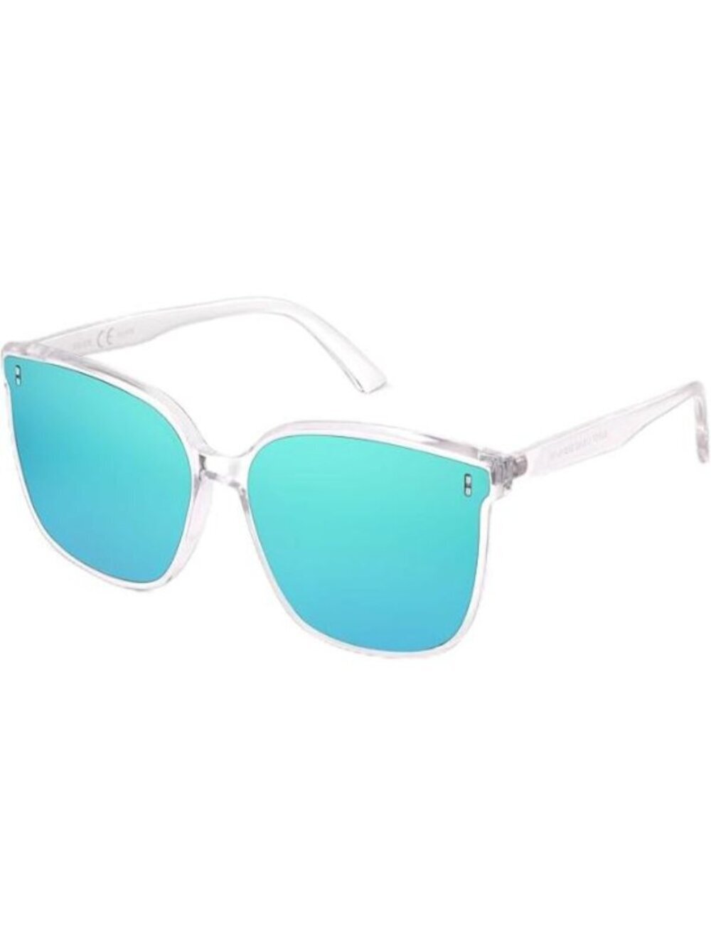 SOJOS Women's Trendy Sun Glasses Vintage Style Shades SJ2157 Clear Blue